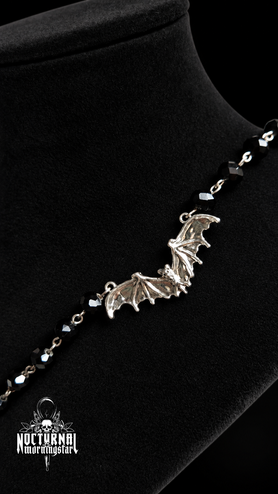 Vampyre Ankh Rosary (Black)