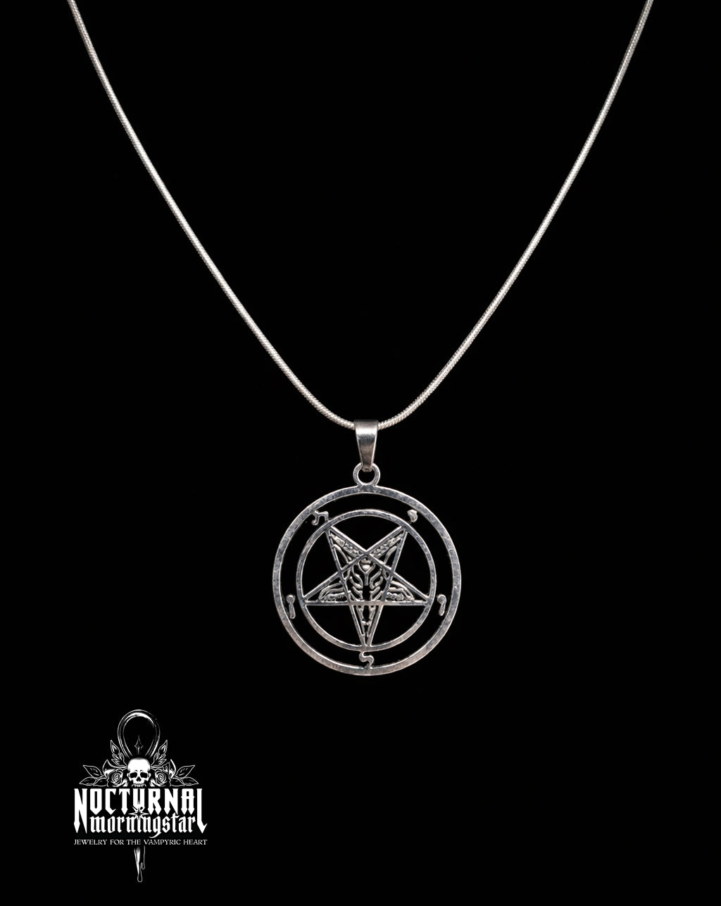 Baphomet Pendant Necklace Steel