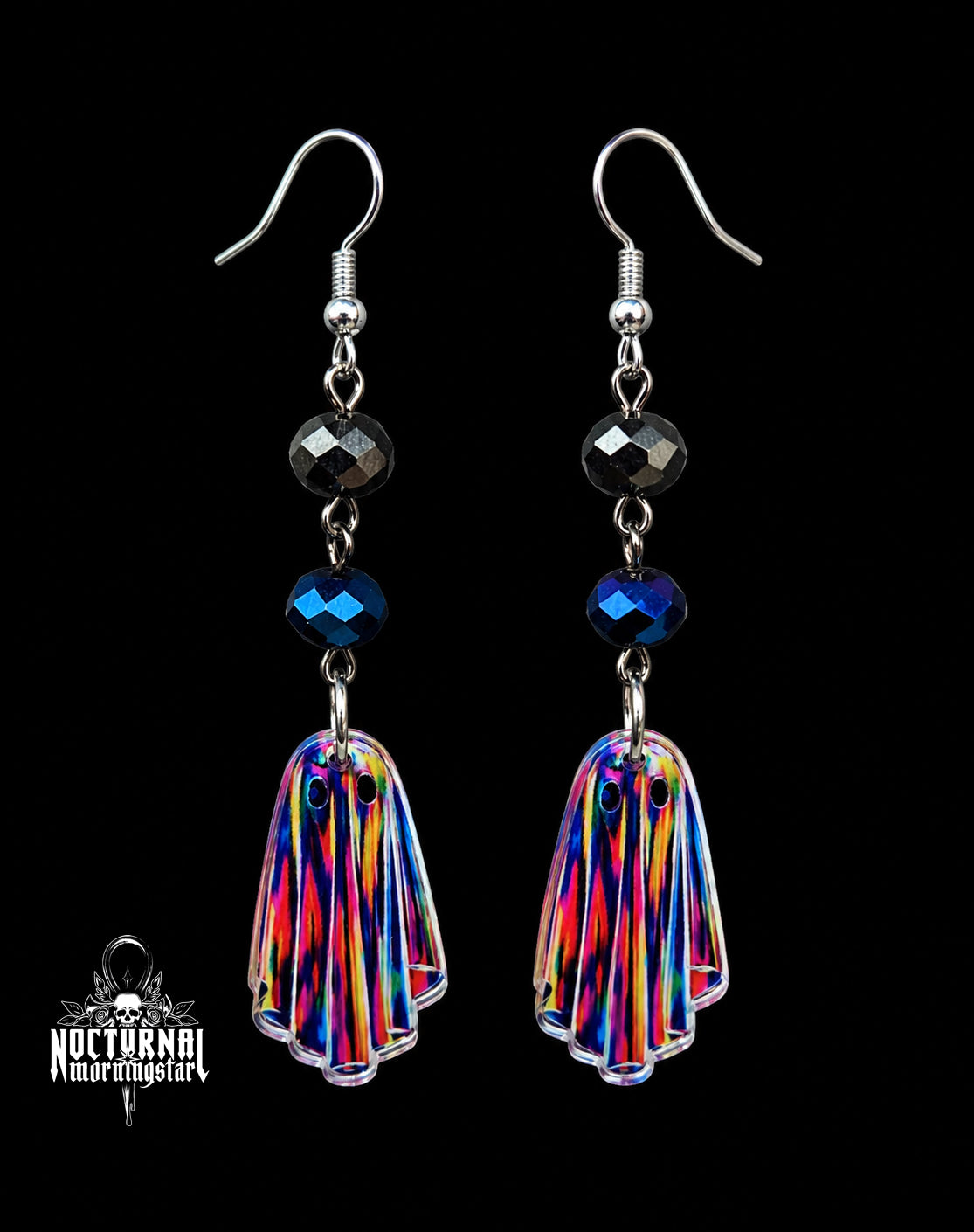 Rainbow Ghost Earrings