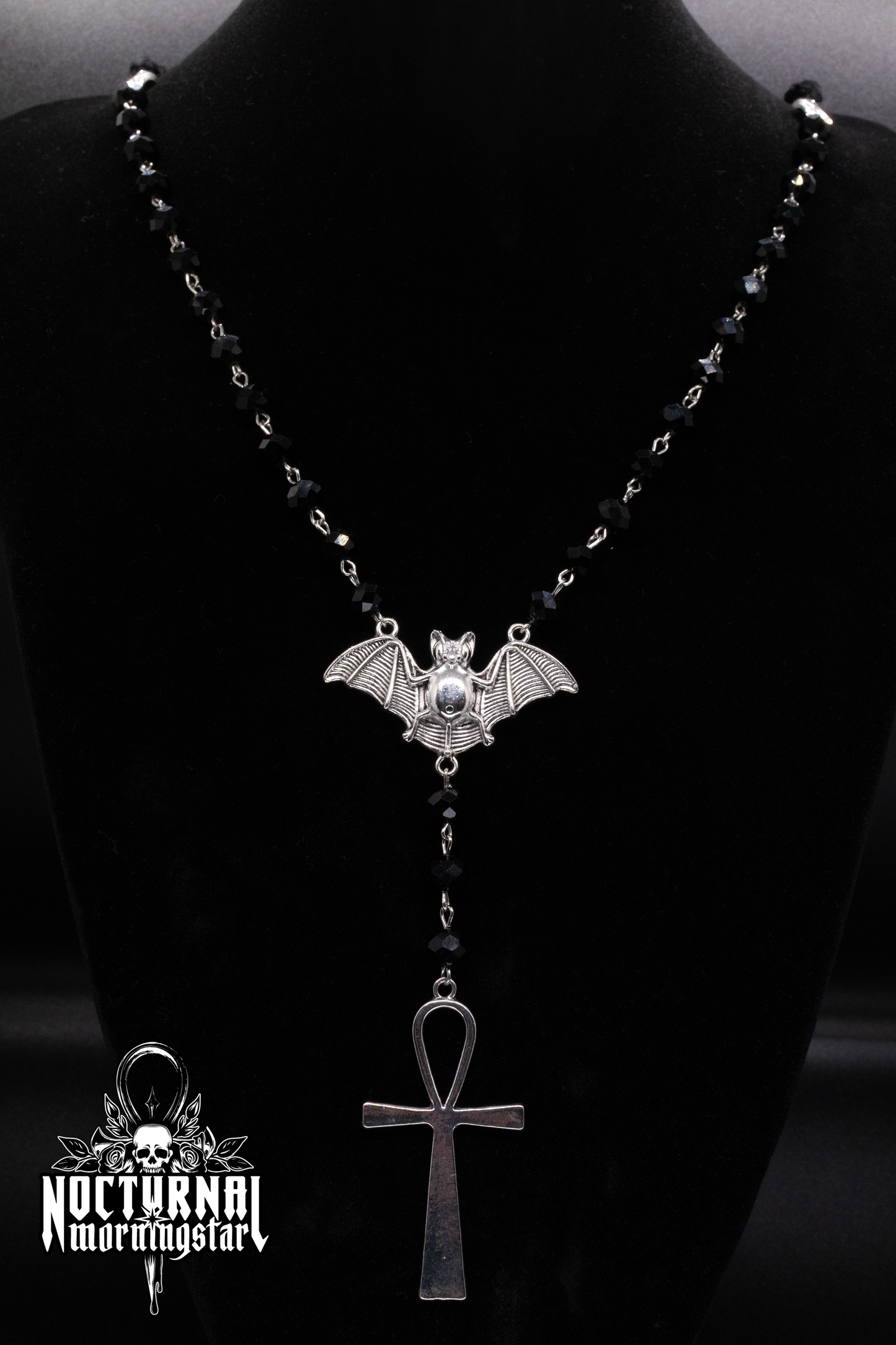 Bat Rosary With Ankh