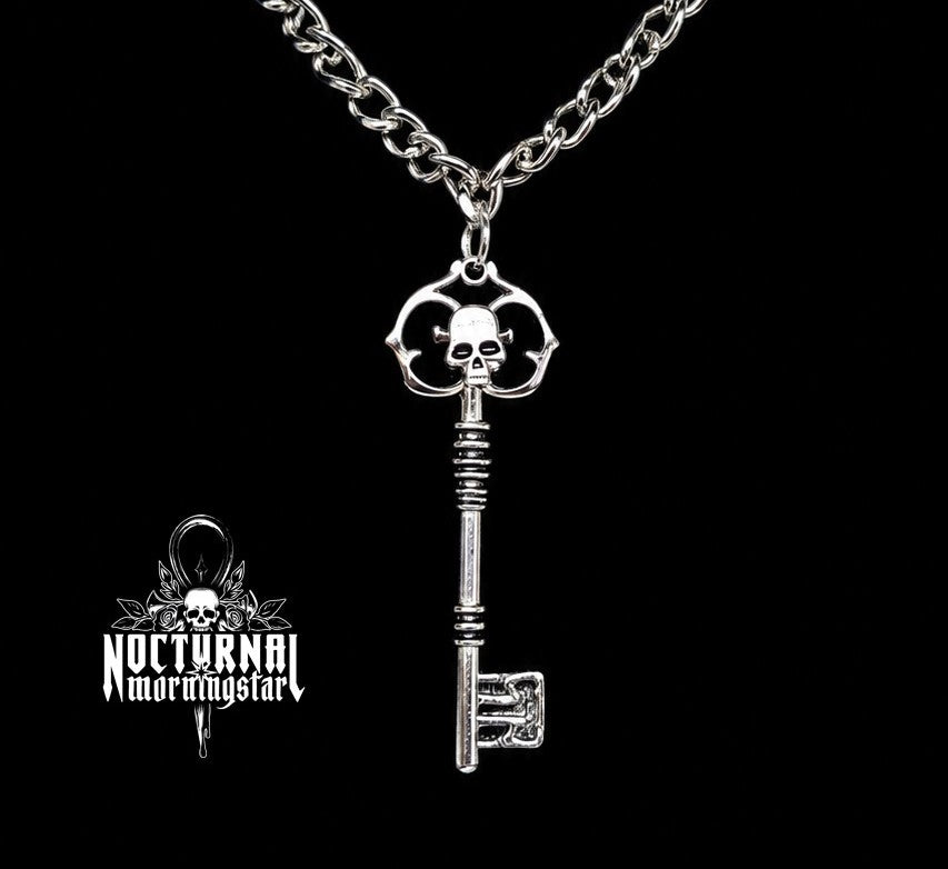 Skeleton Key Rolo Chain Necklace
