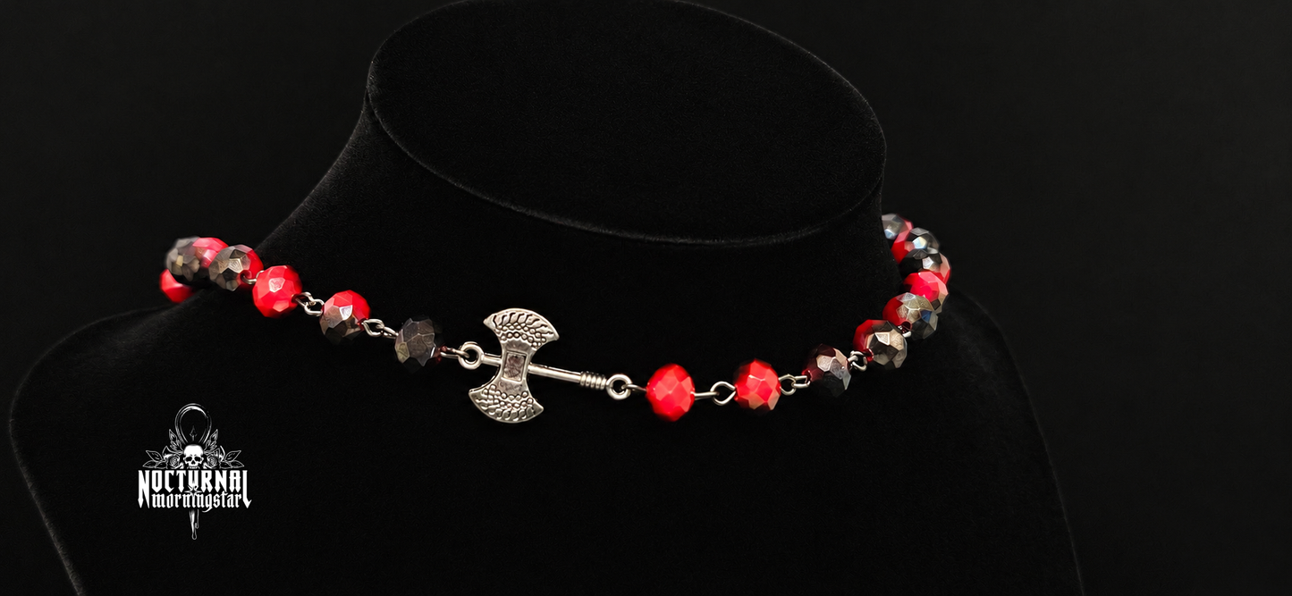 Freak Rosary Black & Red