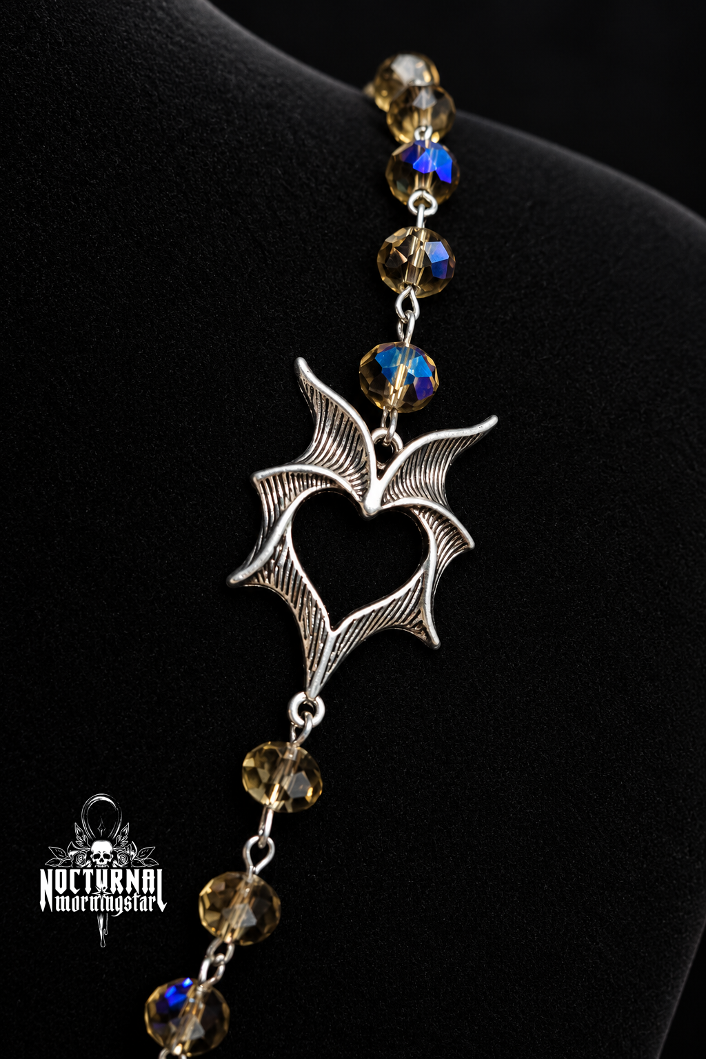 Vampyre Ankh Rosary (Labradorite)