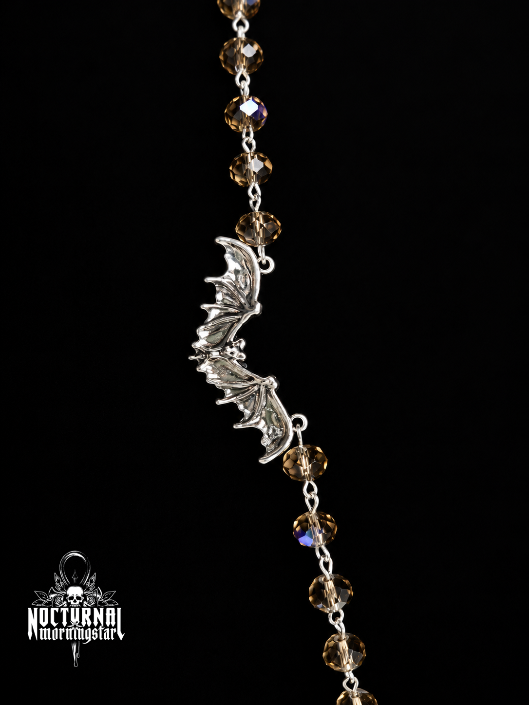 Pyrite Bat Rosary