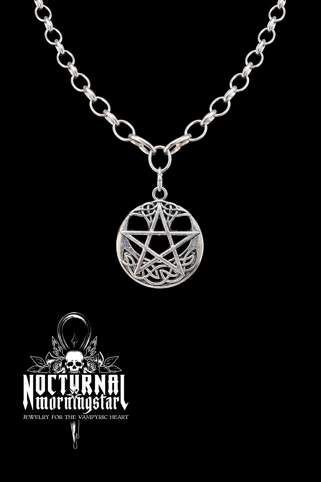 Pentacle Rolo Chain Necklace