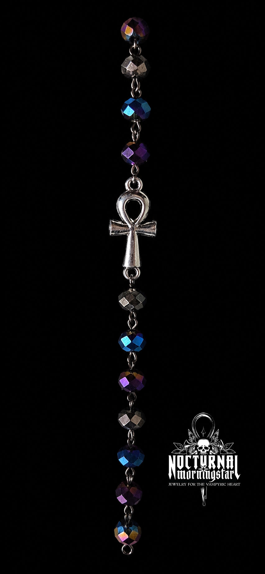 Amethyst Ankh Rosary
