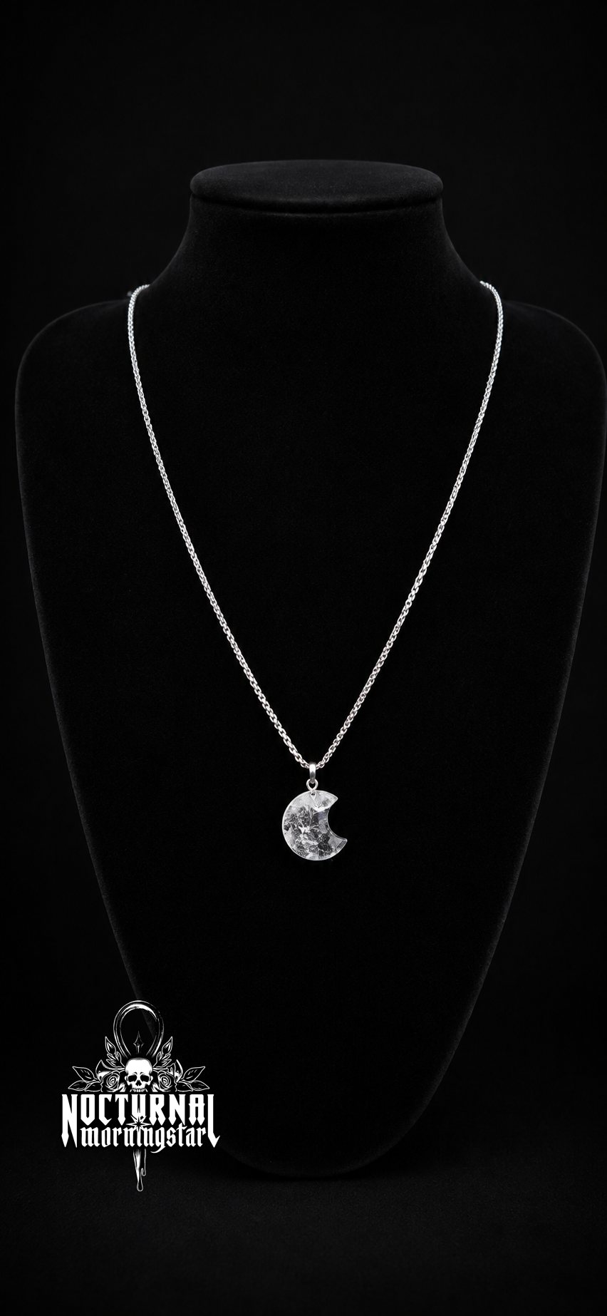 Quartz Moon Necklace