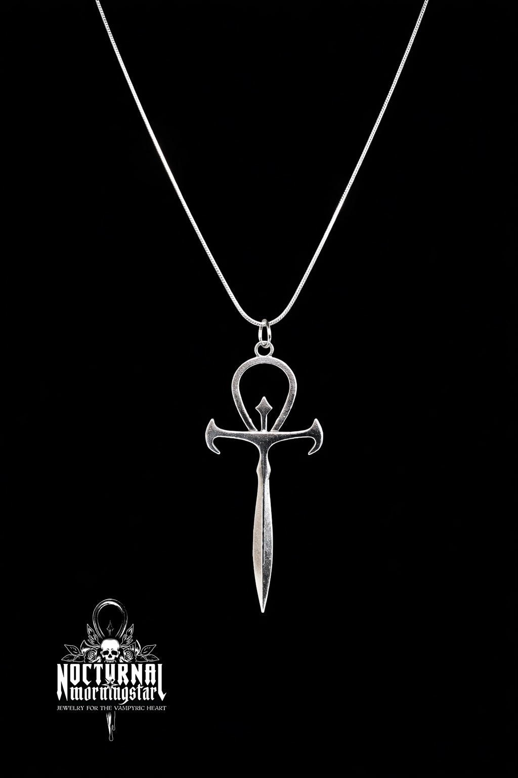 Vampyre Ankh Necklace