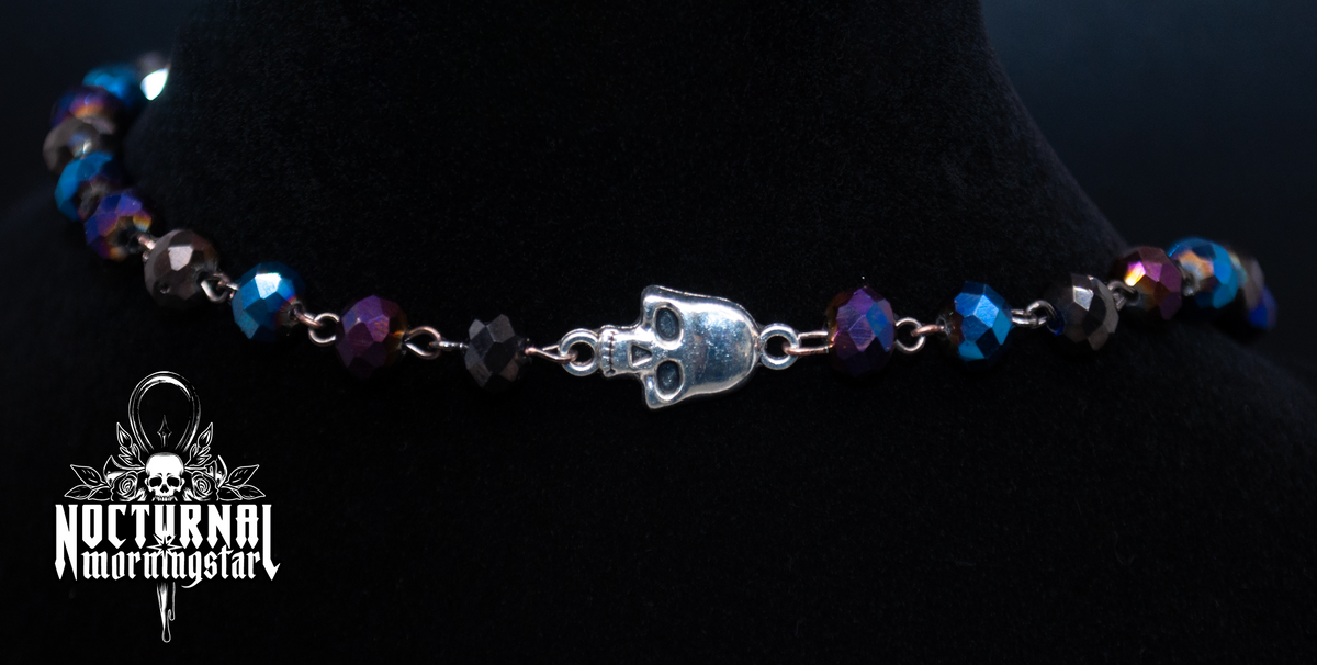 Pride Agate Bat Rosary