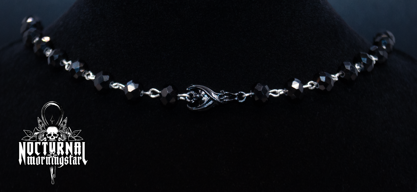 Black Bat with Blood Bag Rosary