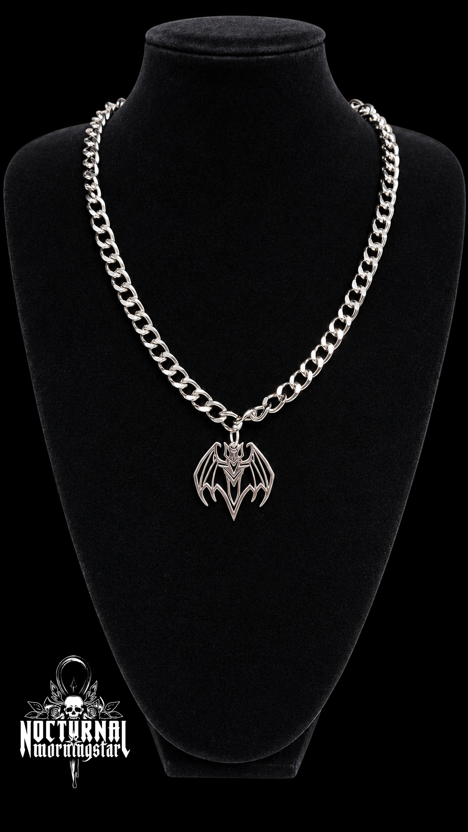 Bat Rolo Chain Necklace