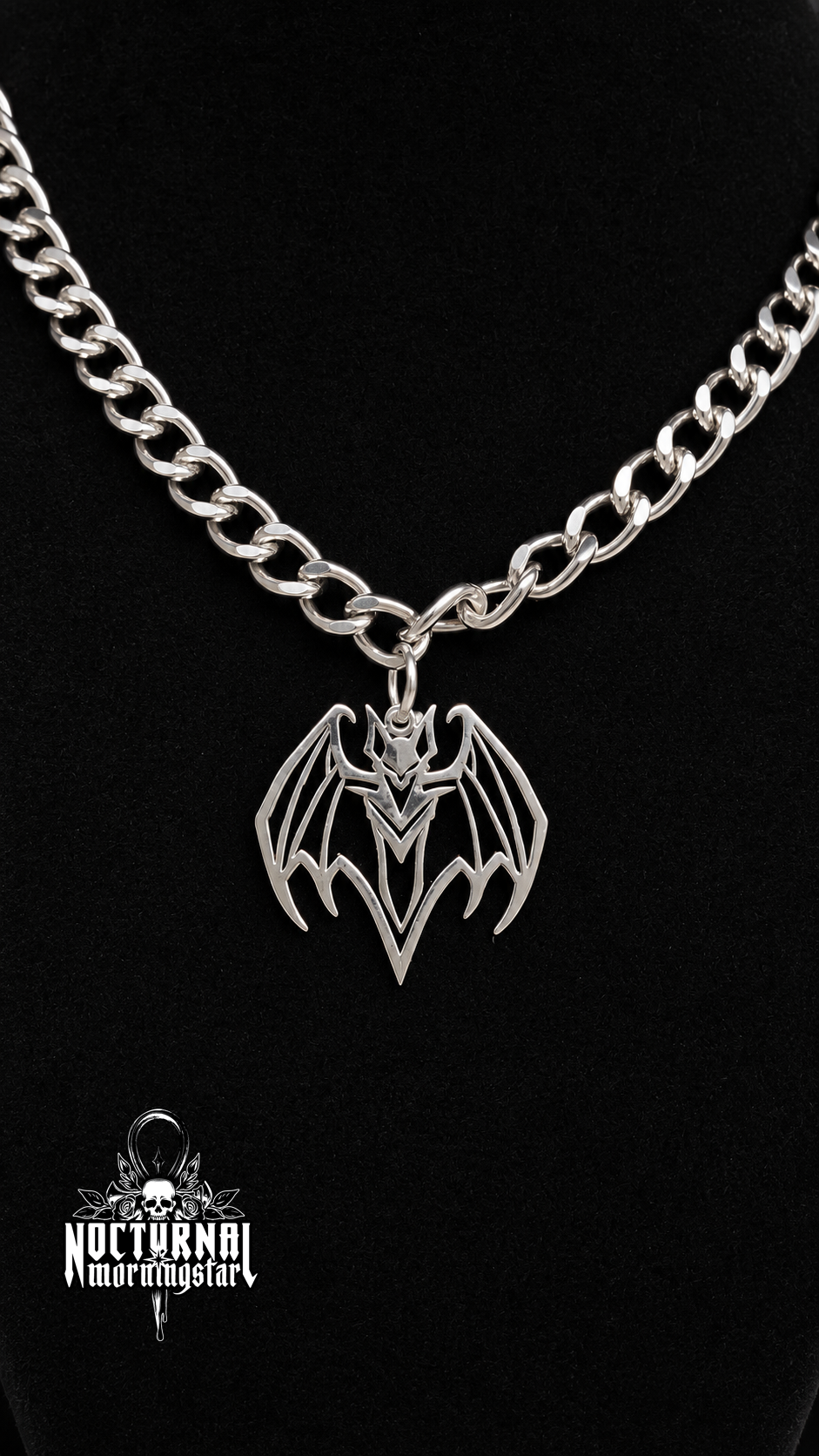 Bat Rolo Chain Necklace