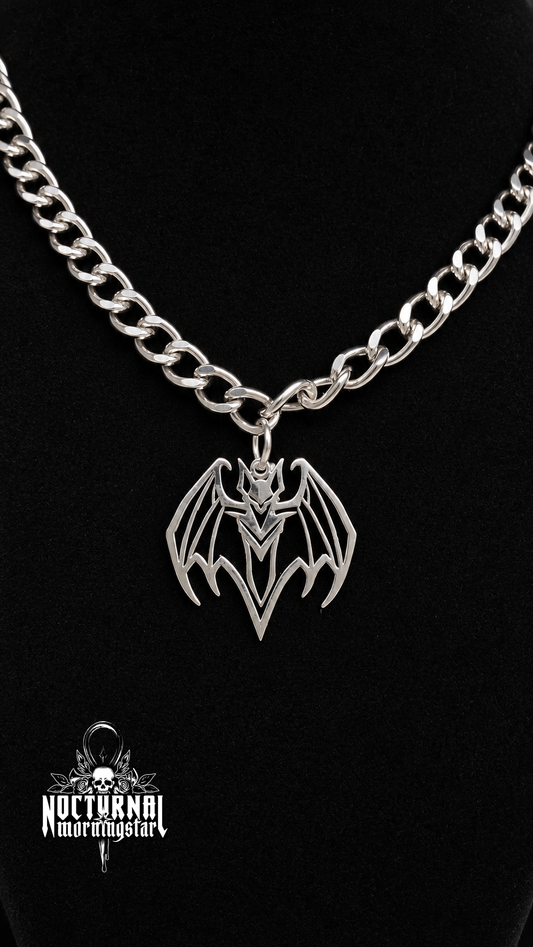 Bat Rolo Chain Necklace