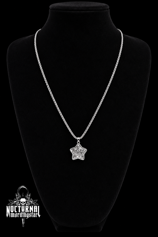 Quartz Star Box Chain Necklace