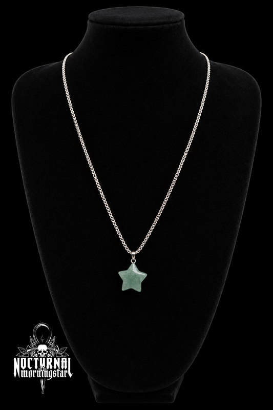 Green Aventurine Star Box Chain Necklace