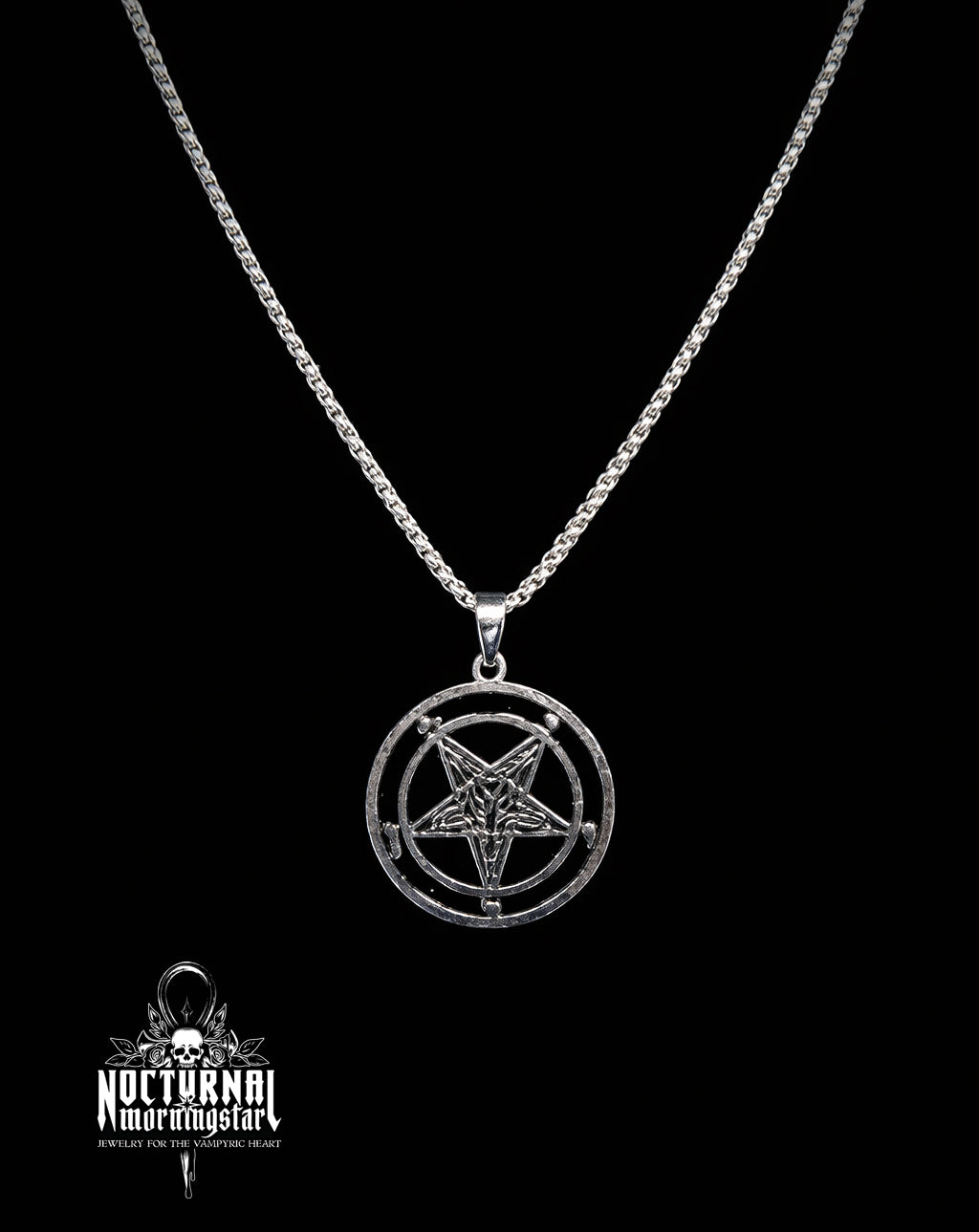 Baphomet Pendant Necklace Steel