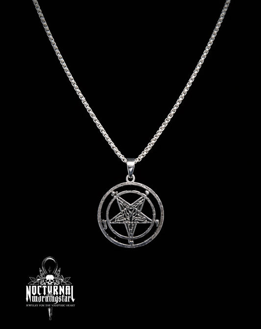 Baphomet Pendant Necklace Steel