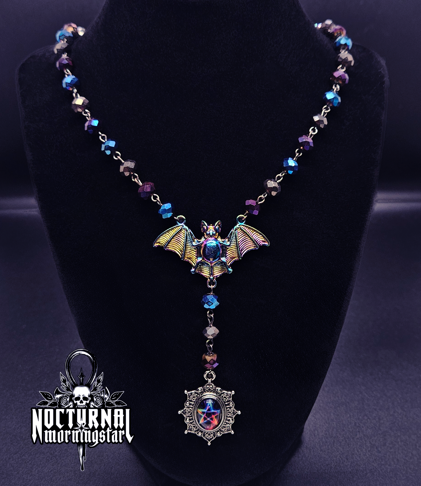 Pride Pentacle Cameo Rosary