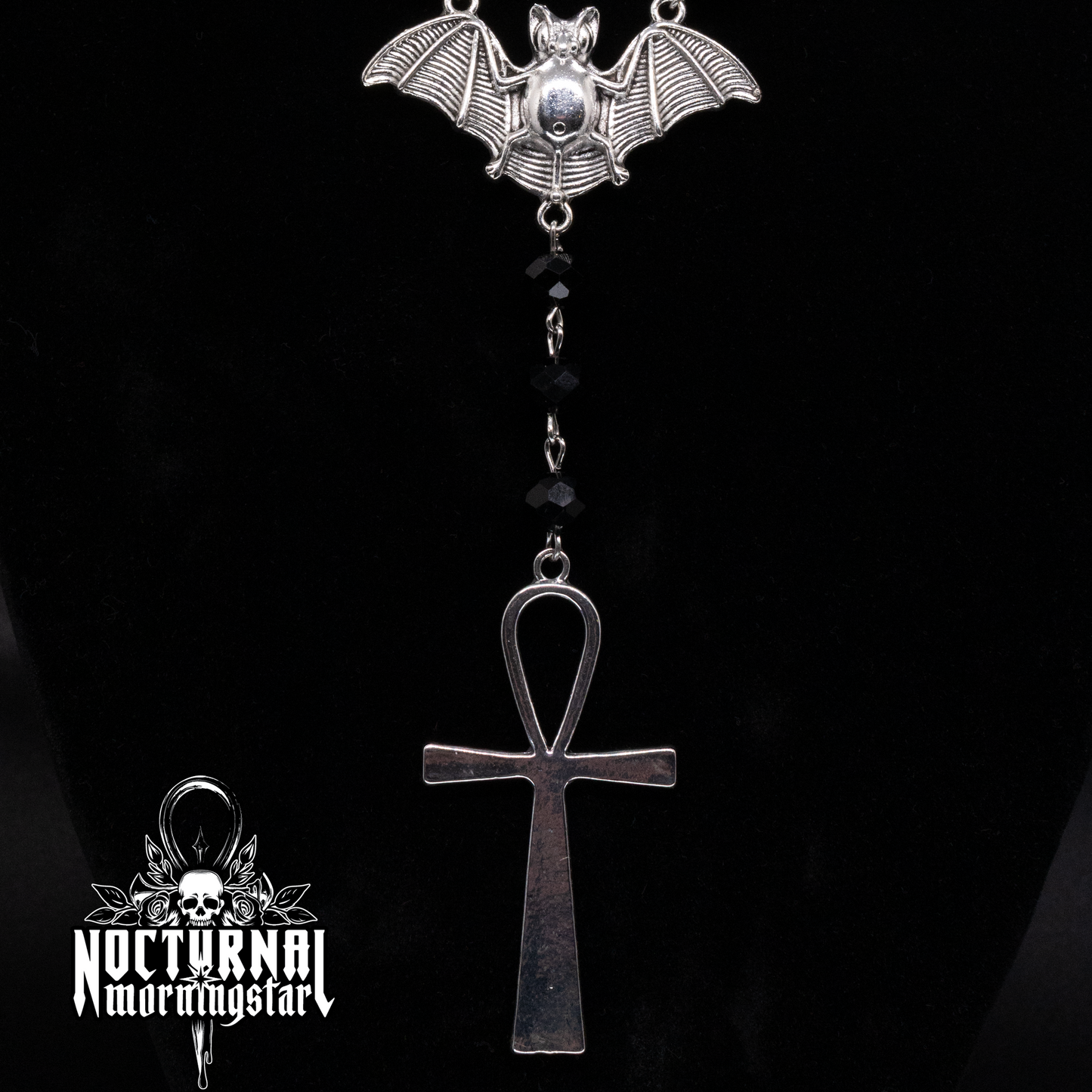 Bat Rosary With Ankh