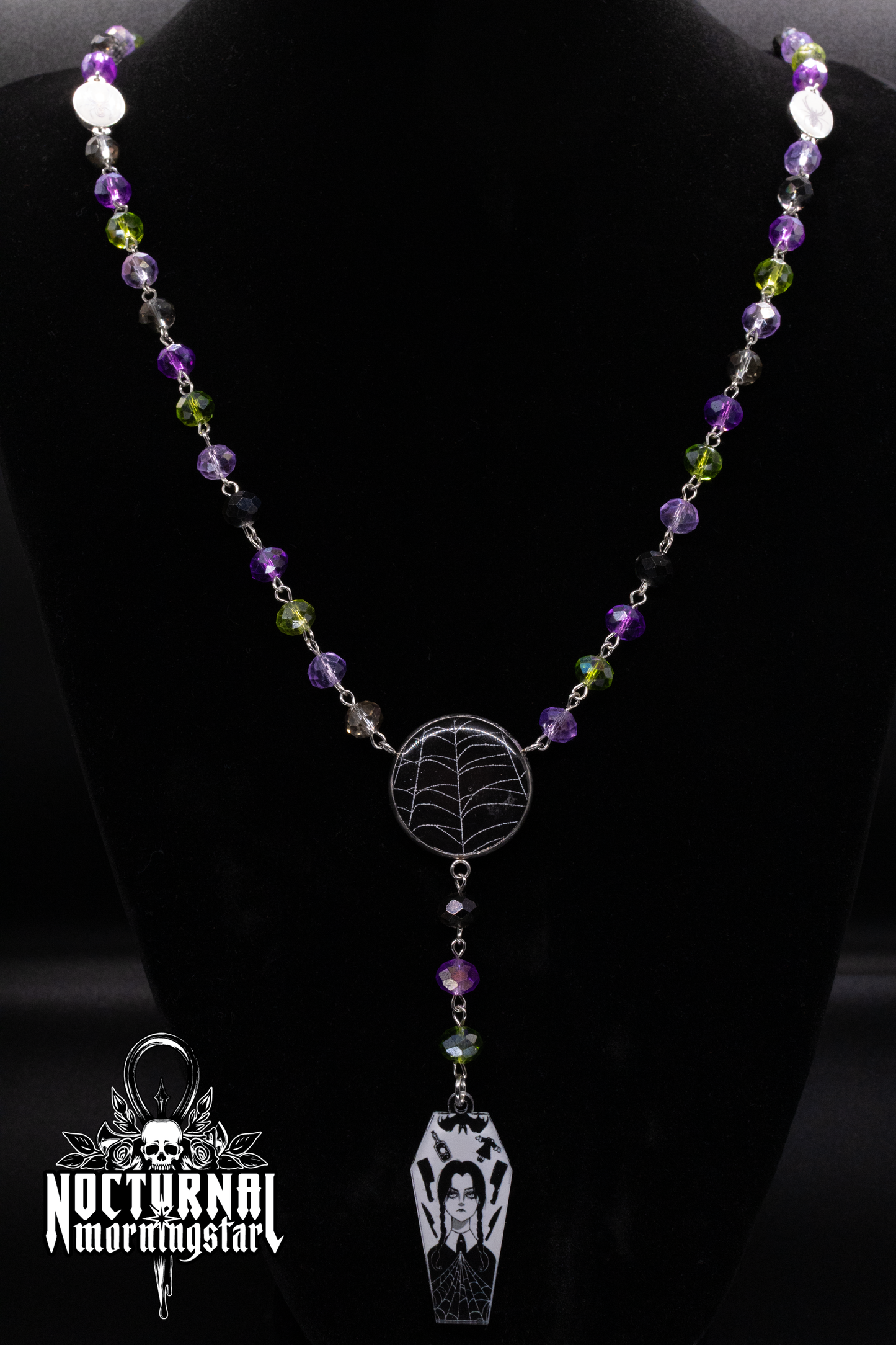 Real Spider Web "Wednesday" Rosary