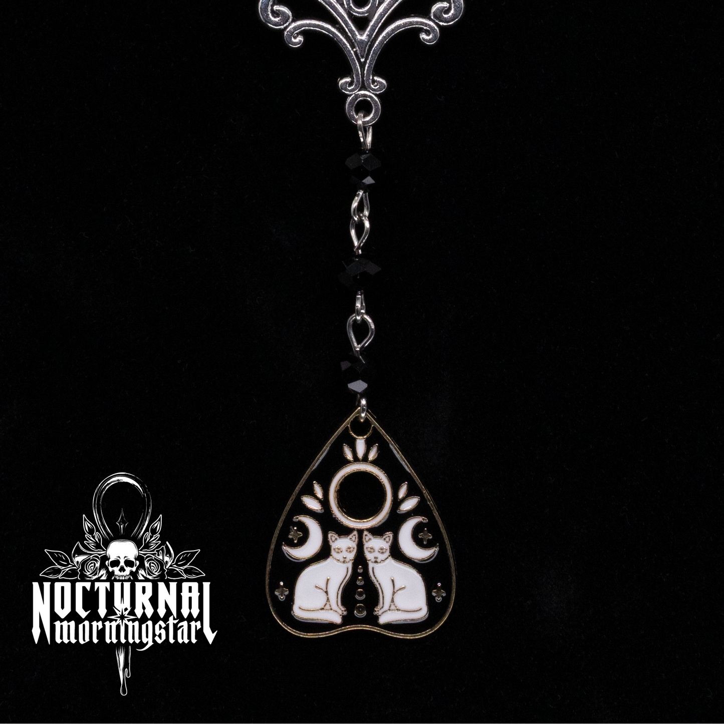 Cat & Moons Planchette Rosary