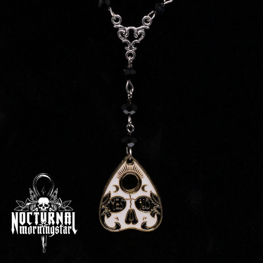 Gold-Plated Skull Planchette Rosary