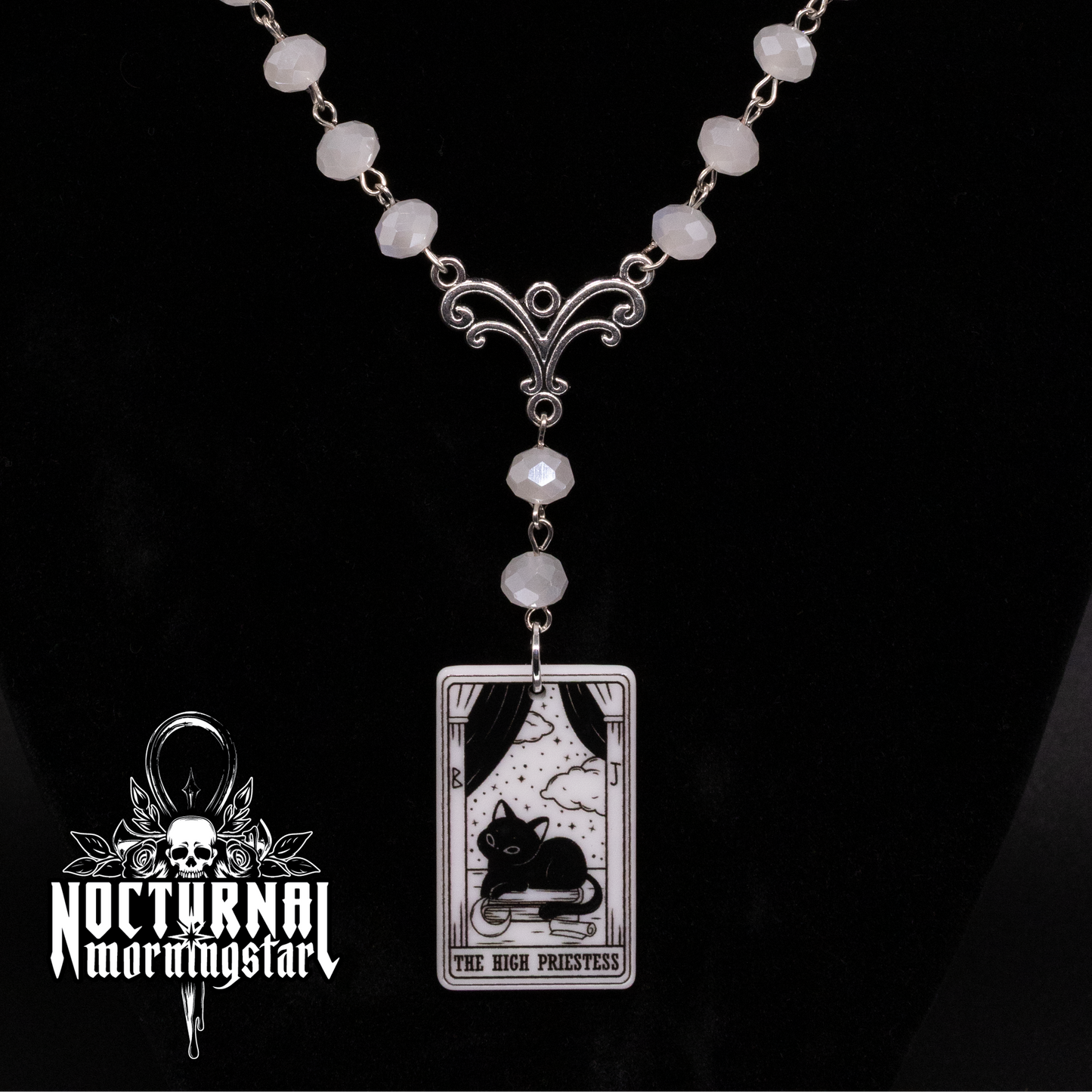 Gothic Cat Tarot Rosary
