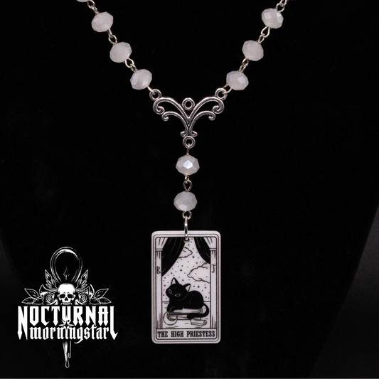 Gothic Cat Tarot Rosary