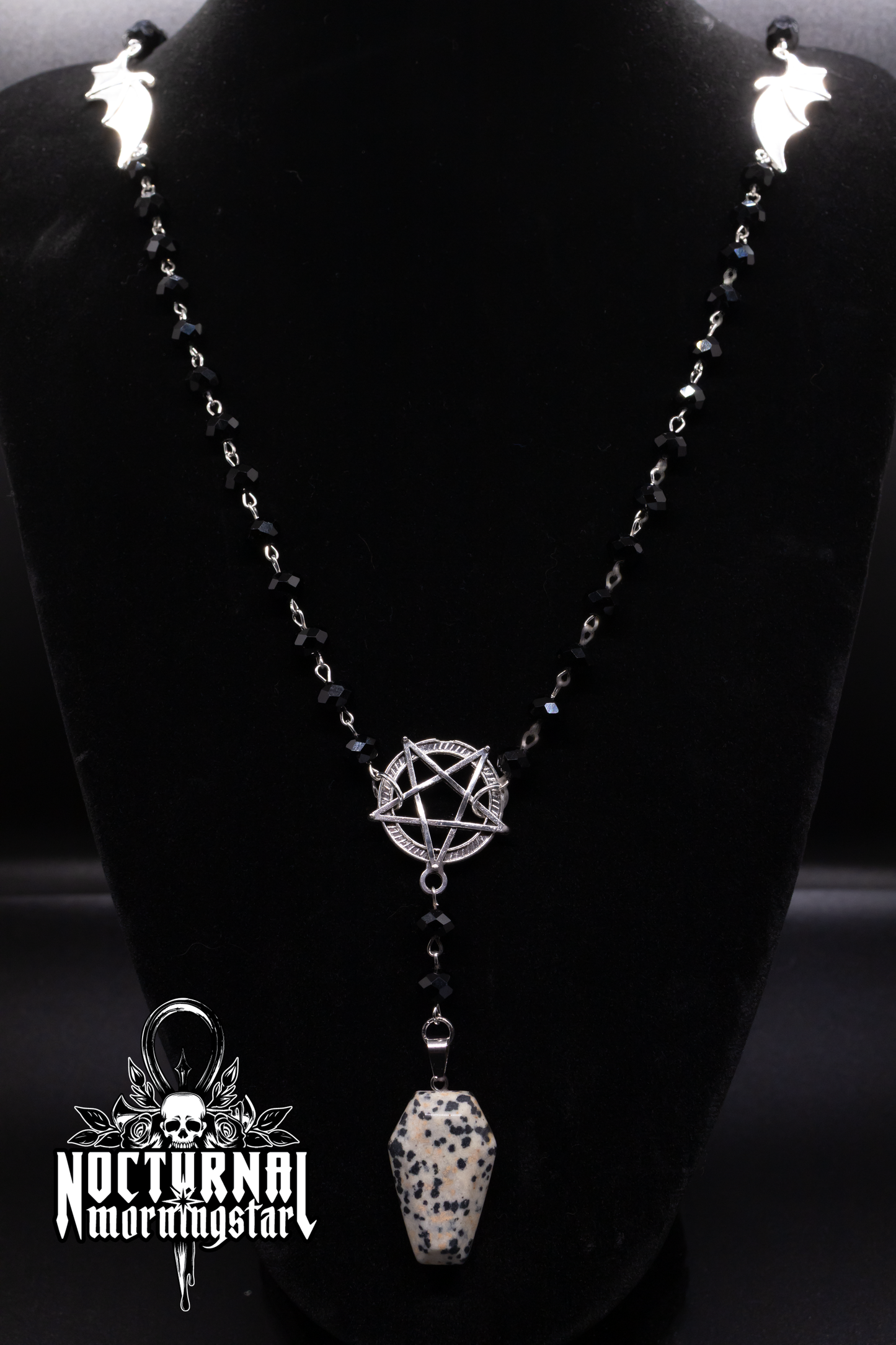 Dalmatian Jasper Coffin Rosary