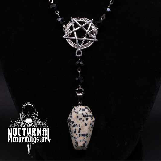 Dalmatian Jasper Coffin Rosary