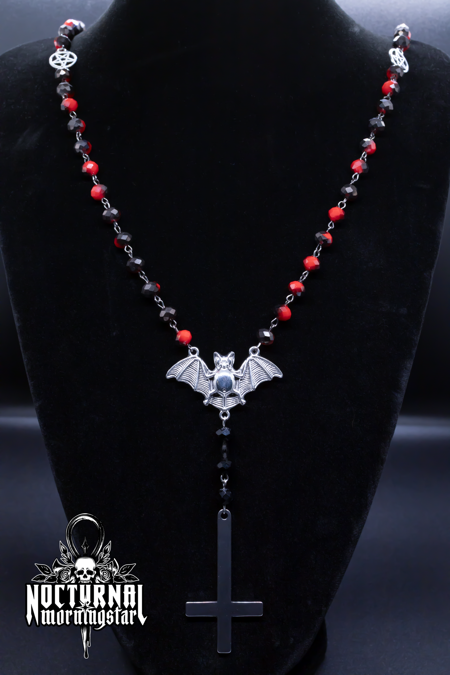 Inverted Cross Rosary