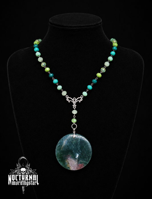 Moss Agate Rosary