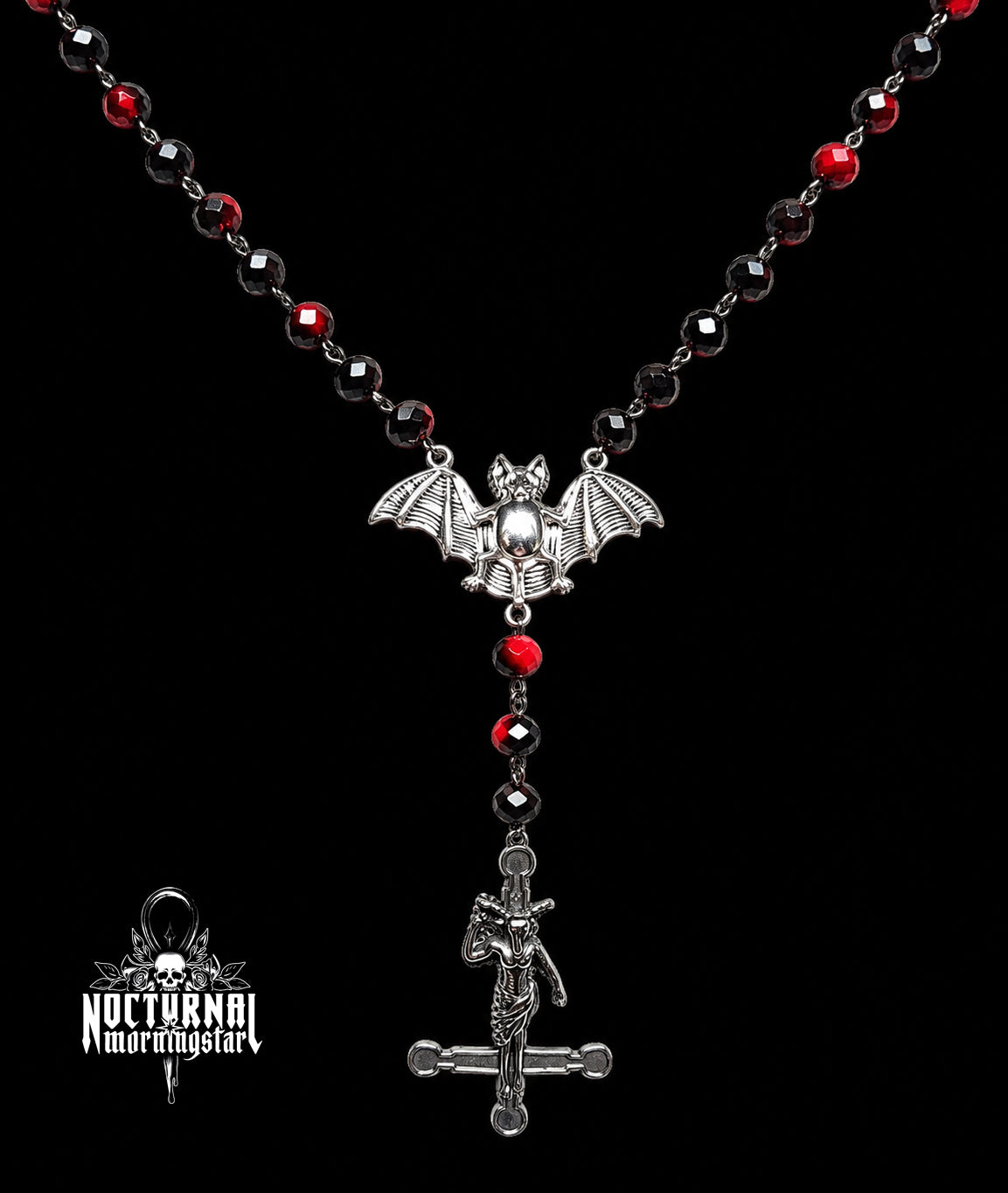 Baphomet Cross Rosary