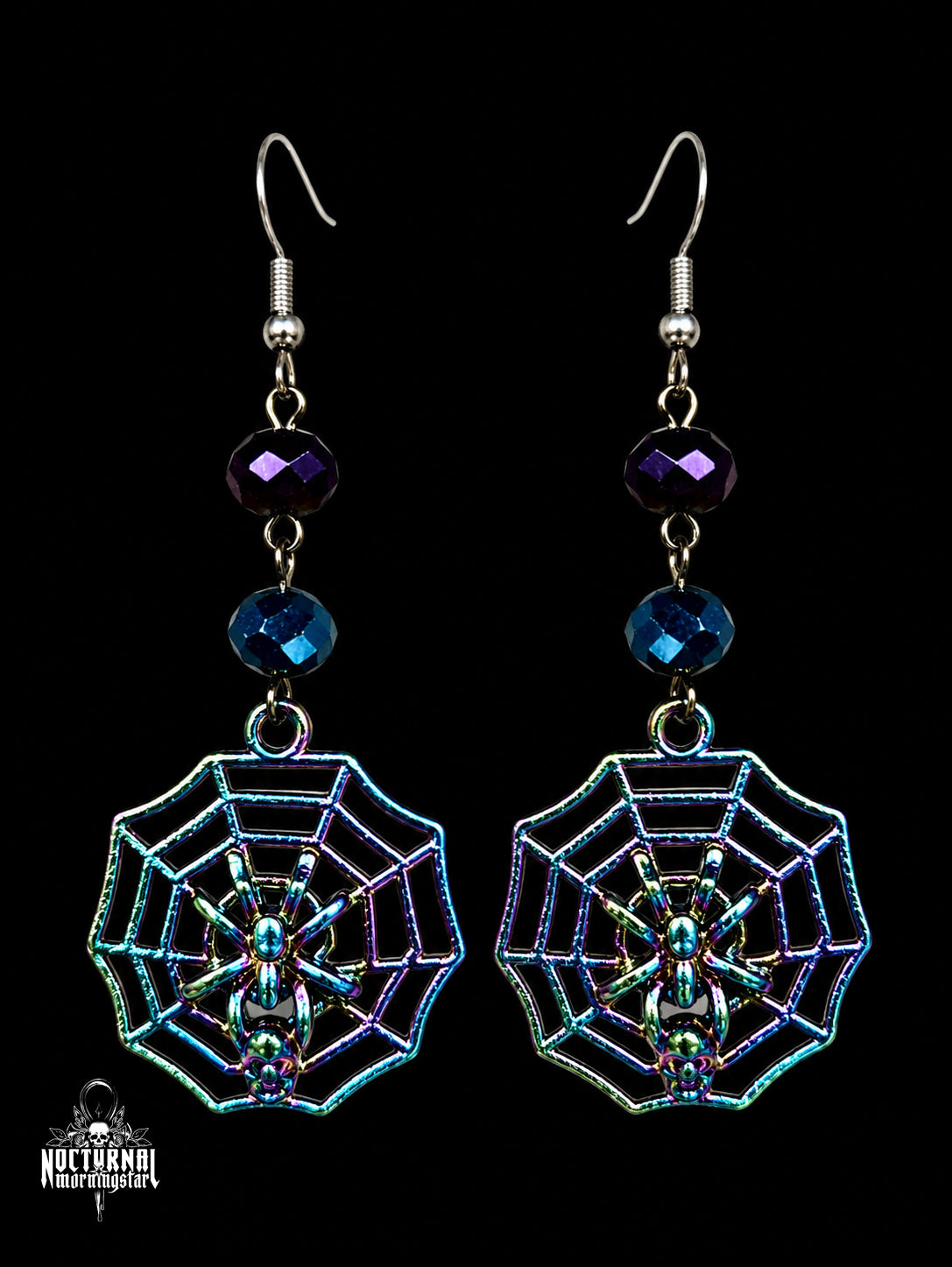 Spider Web Earrings - Pride