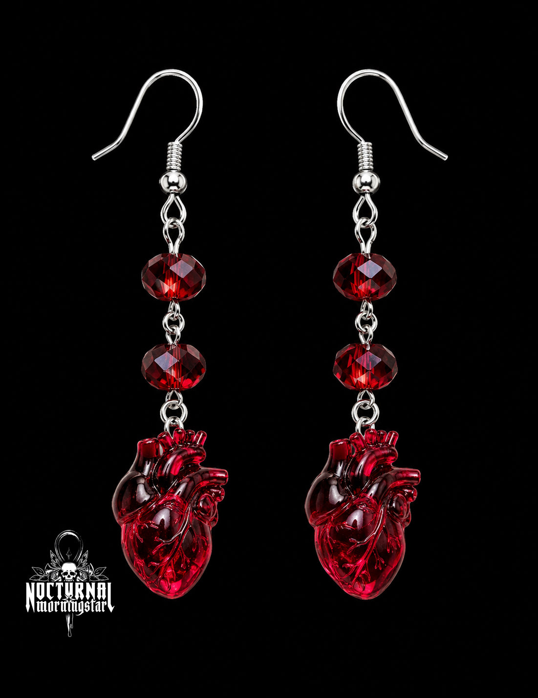 Acrylic Heart Earrings