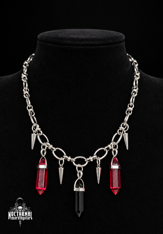 Chain Choker (Red & Black)