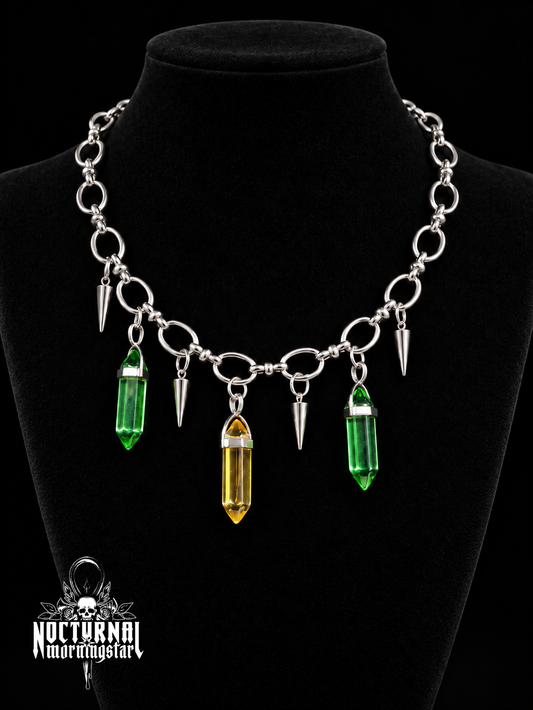 Chain Choker (Green & Yellow)