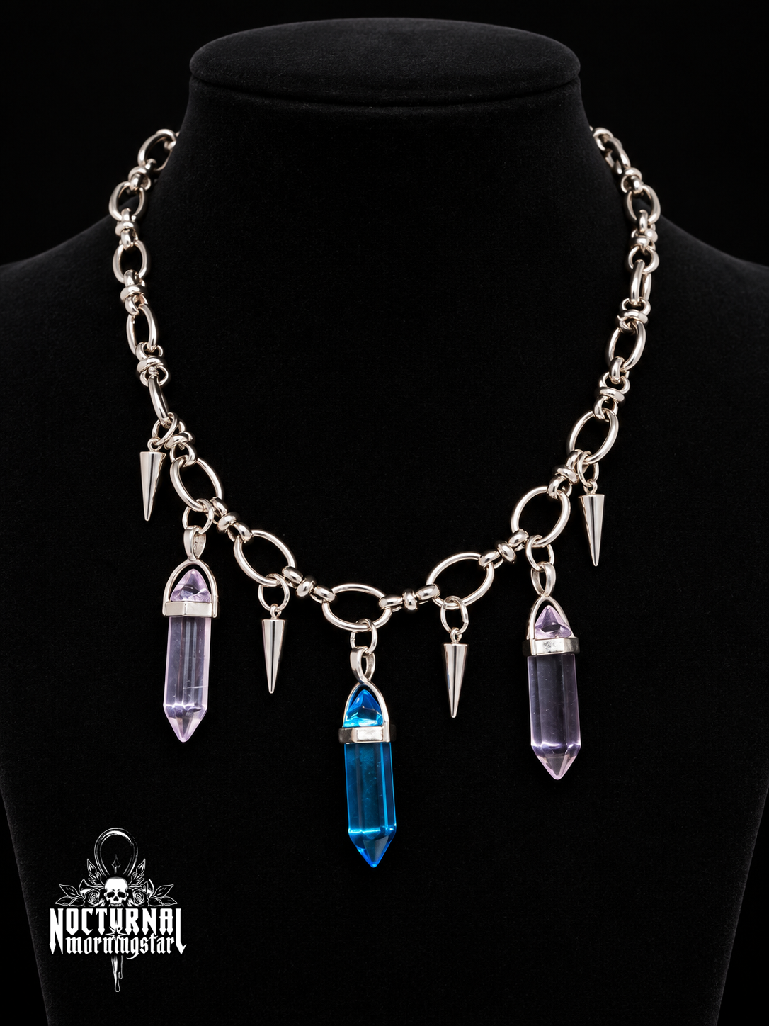 Chain Choker (Pink & Blue)
