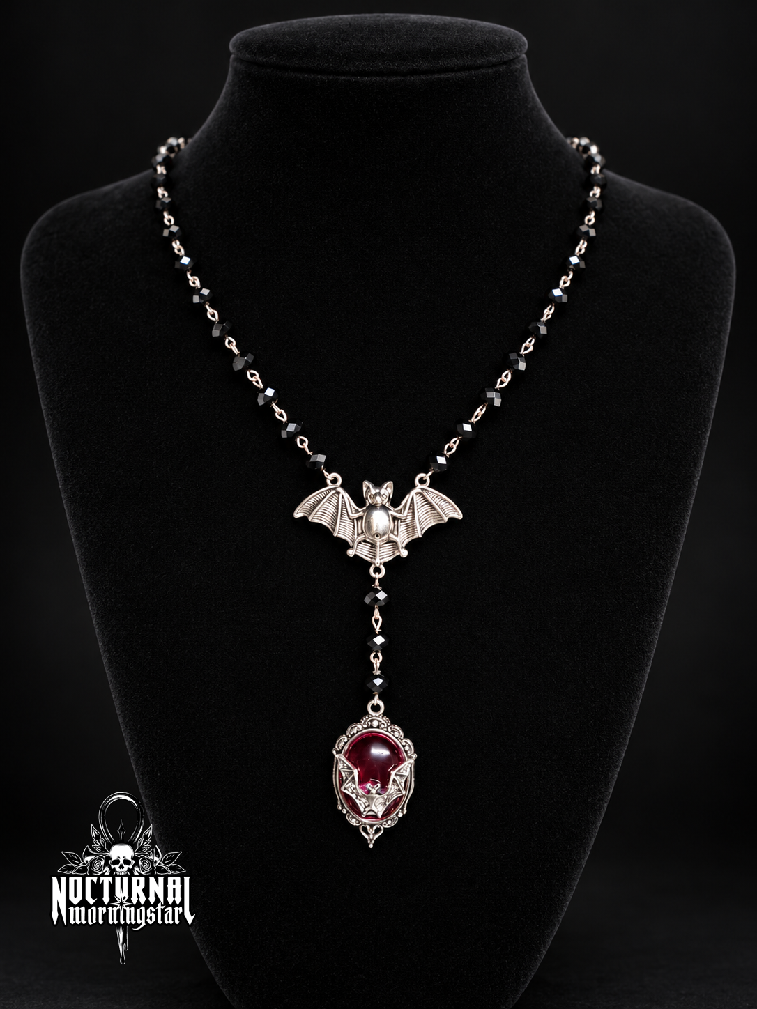 Blood Bat Cameo Rosary