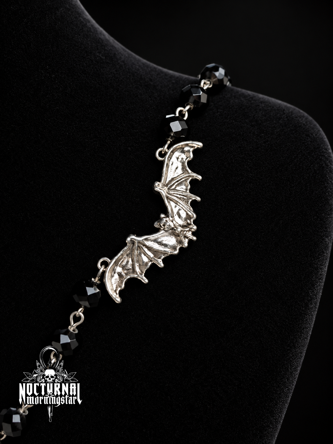 Blood Bat Cameo Rosary