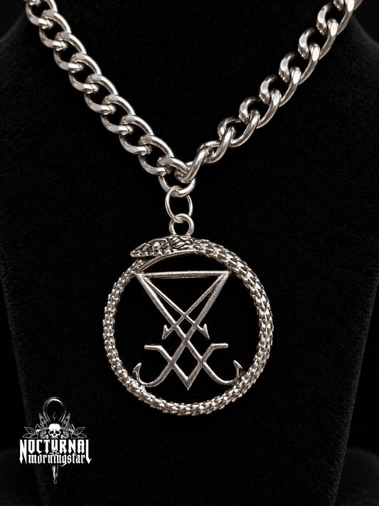 Serpent & Lucifer Sigil Chain Necklace