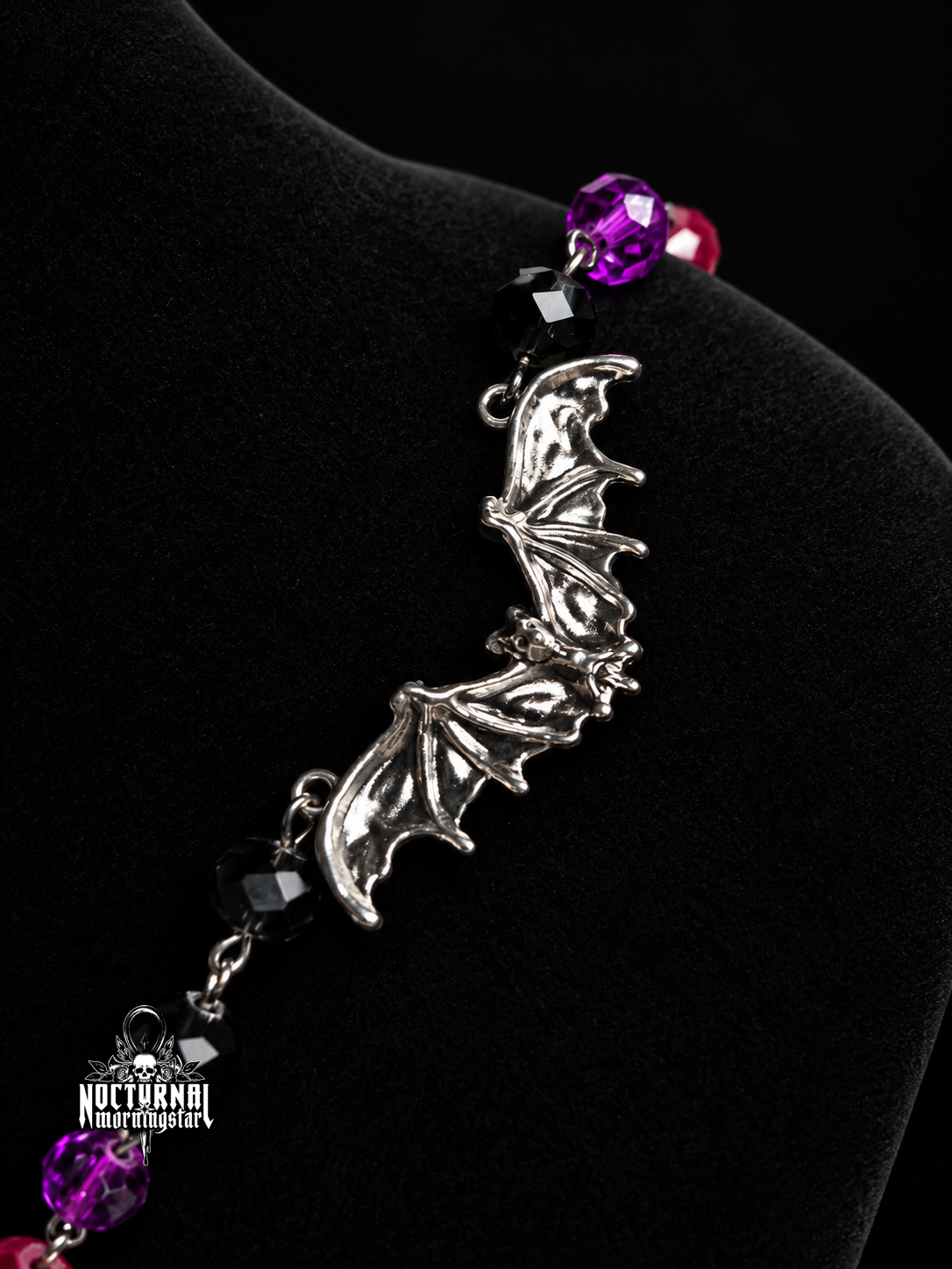 Real Spider Web Bat Rosary
