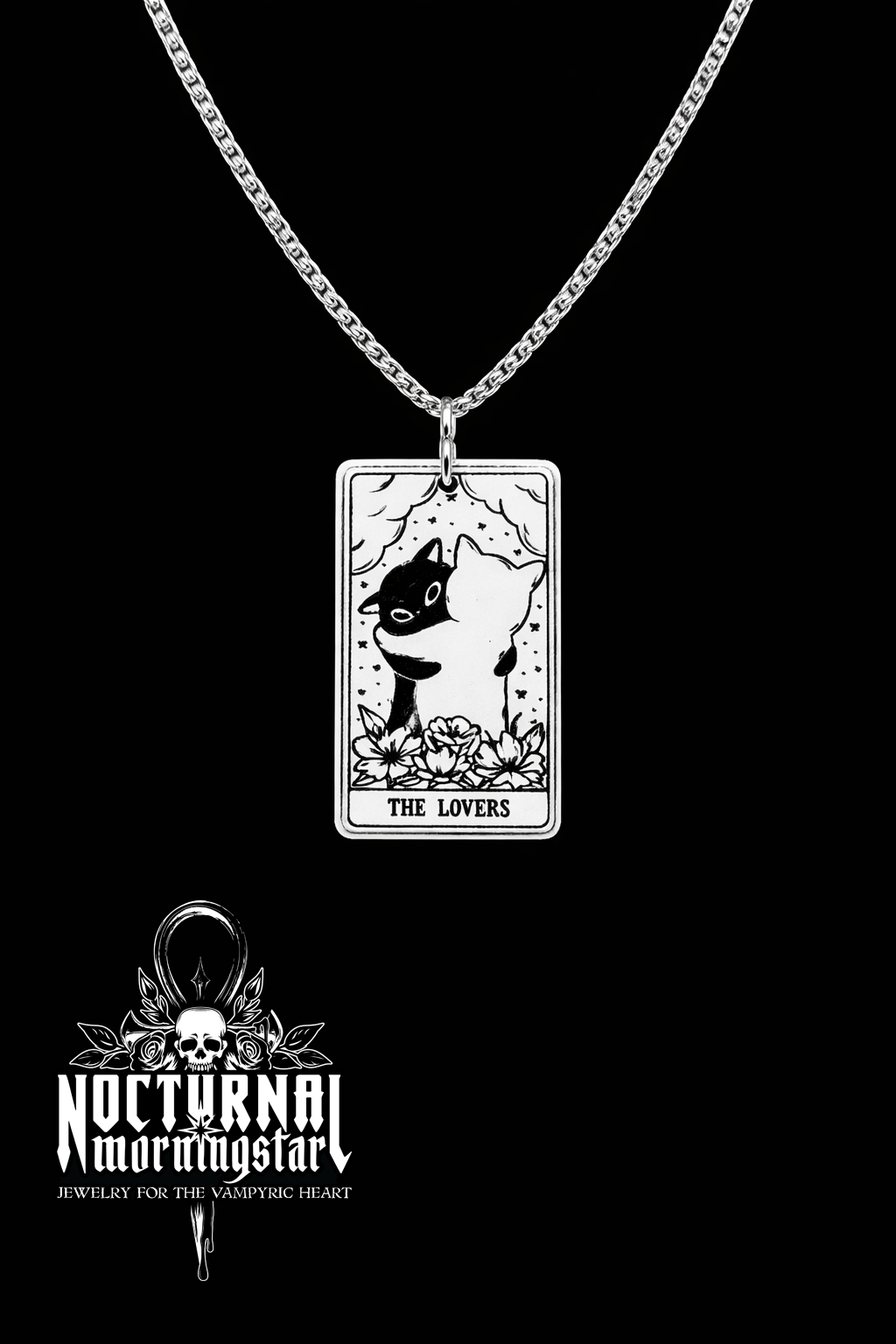 Cat Tarot Chain Necklace