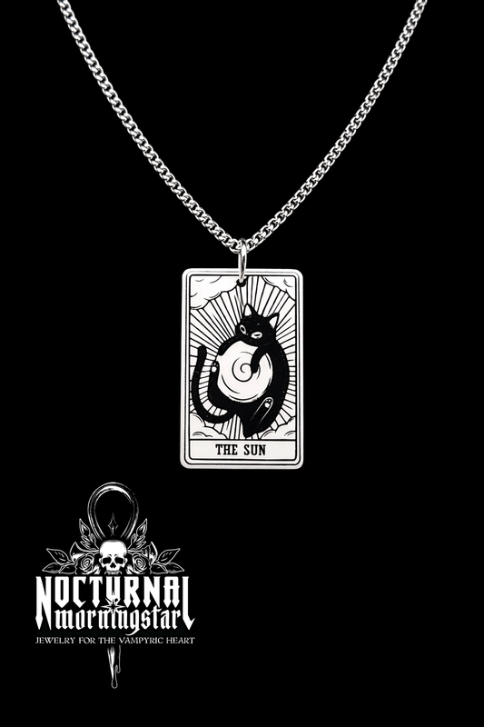 Cat Tarot Chain Necklace