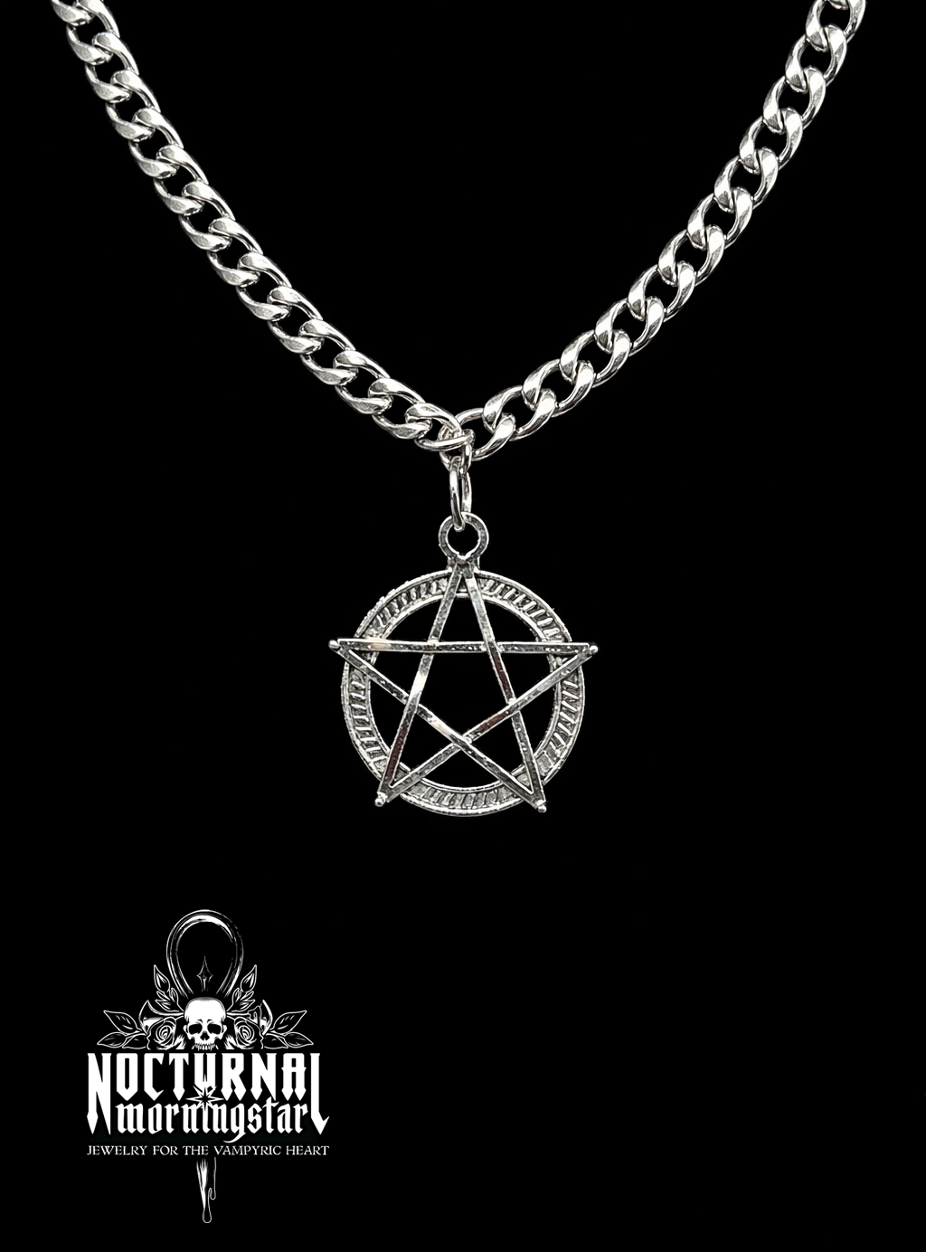 Pentacle Cuban Chain Necklace