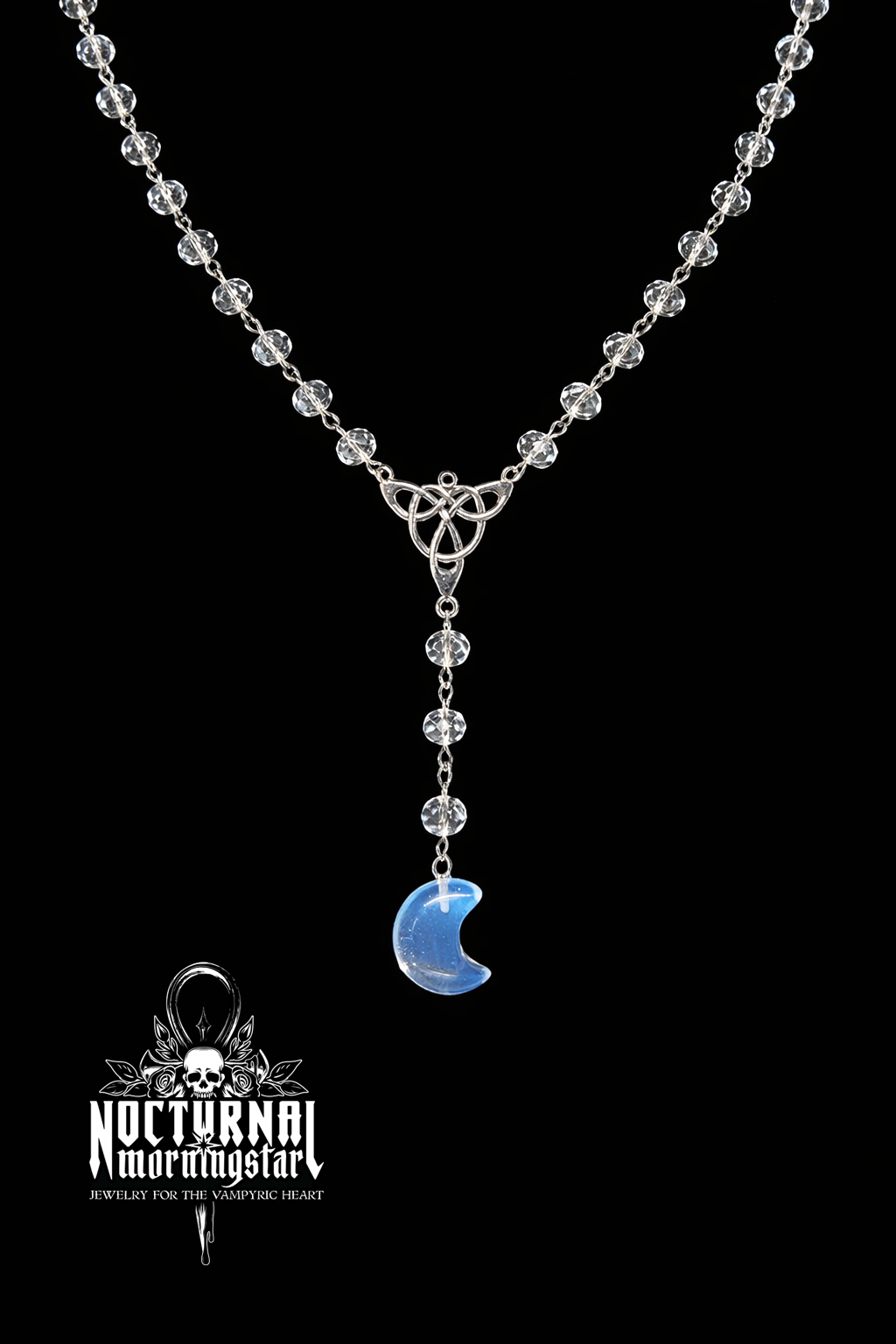 Quartz Moon Rosary