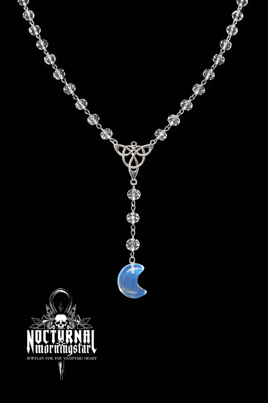 Quartz Moon Rosary