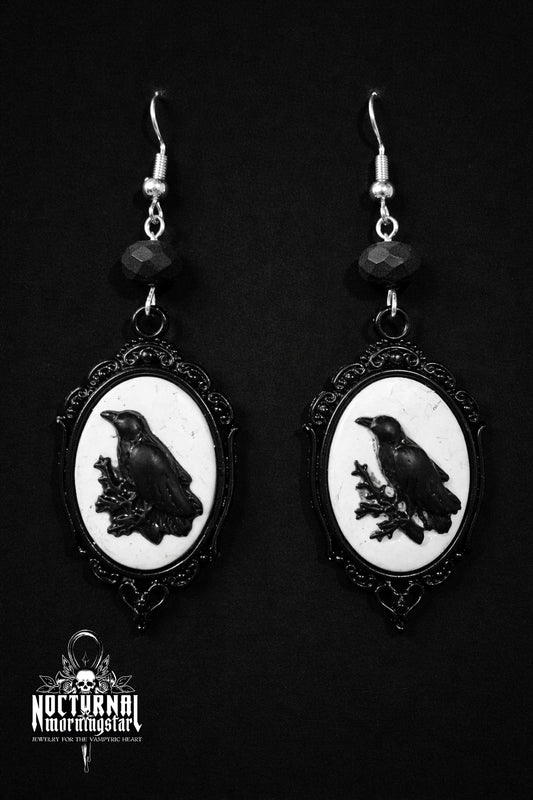 Poe Raven Earrings