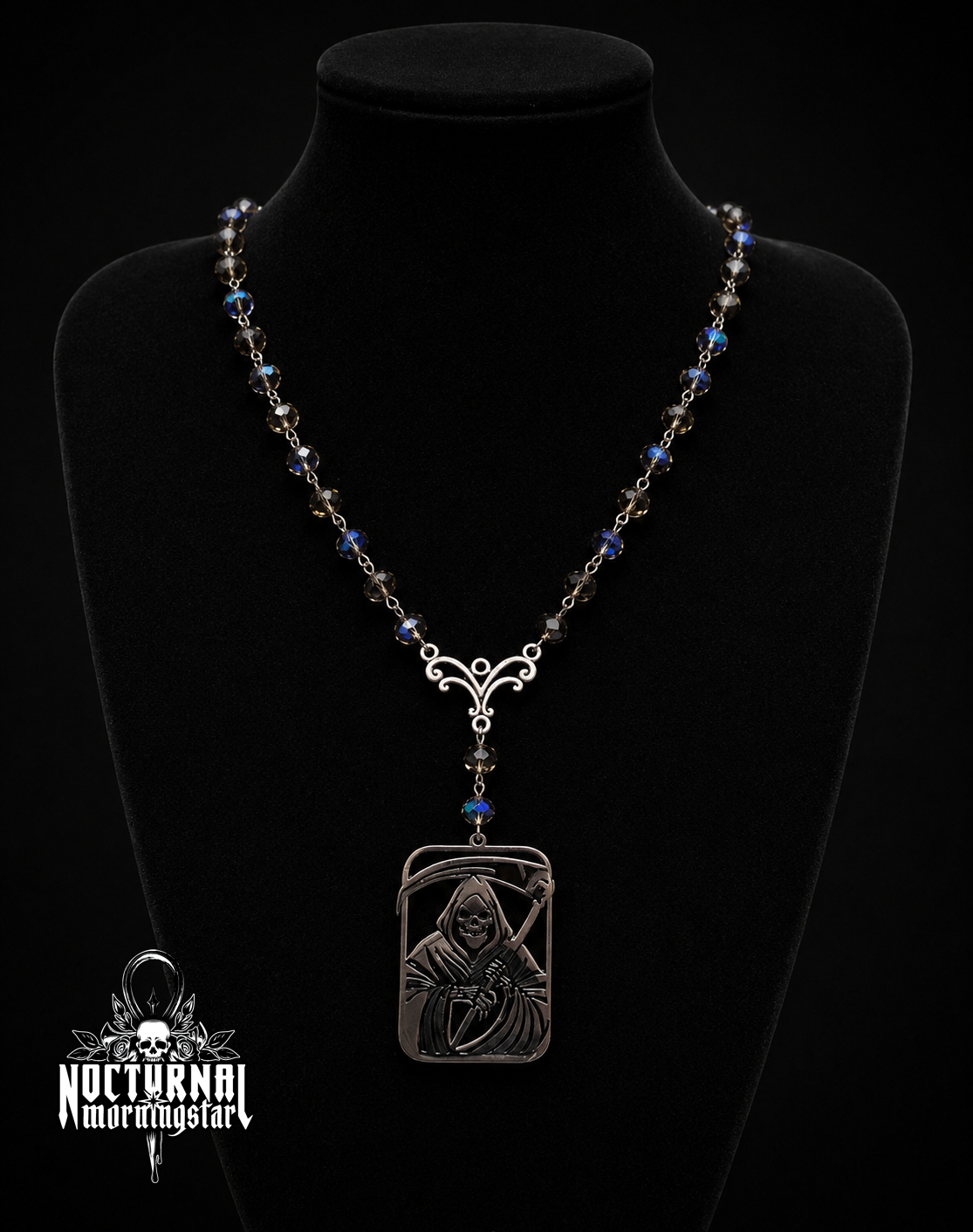 Grim Reaper Labradorite Rosary