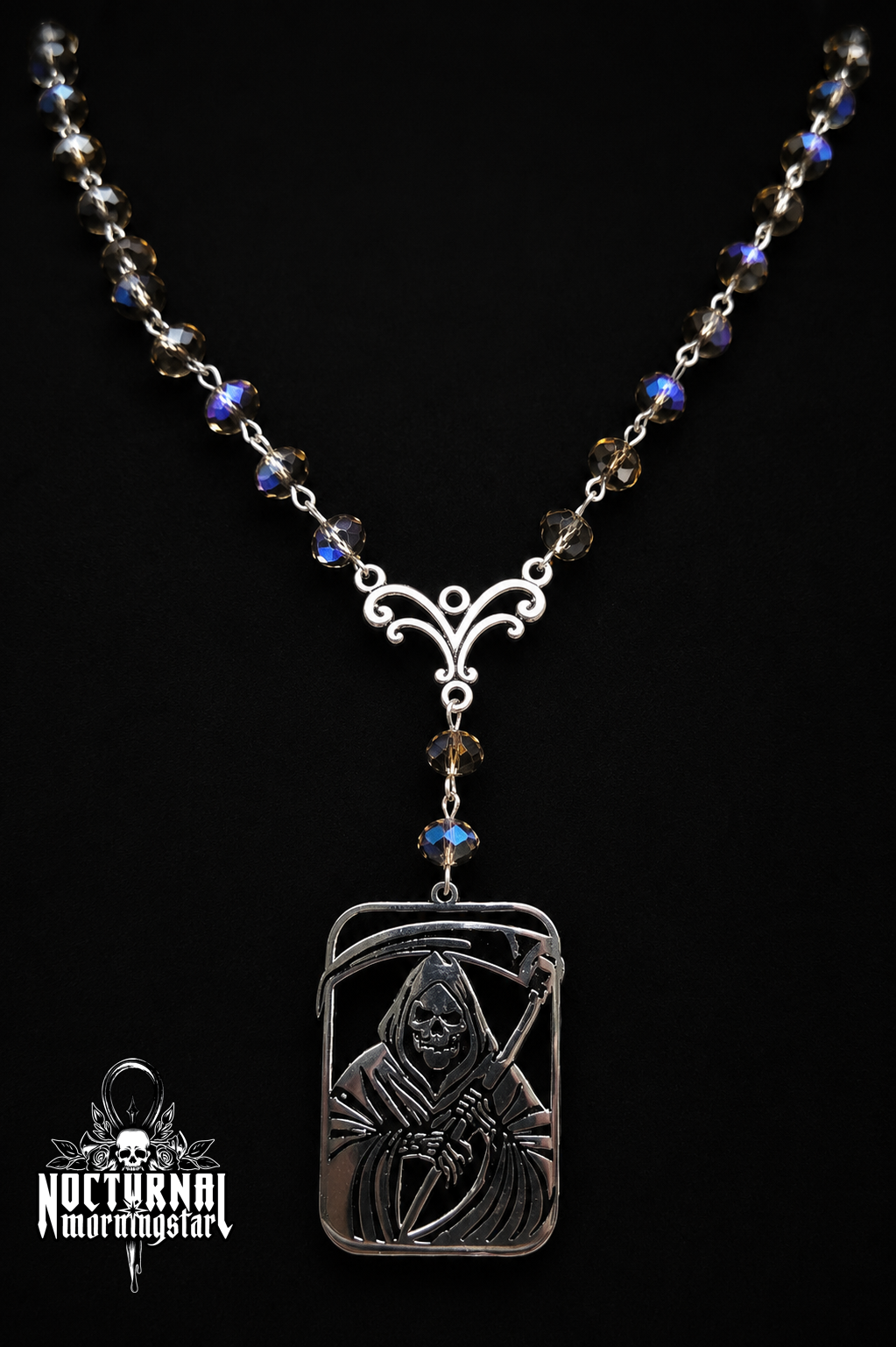 Grim Reaper Labradorite Rosary